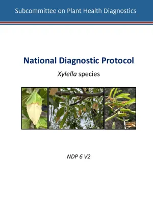 Cover page of National Diagnostic Protocol for Xylella species