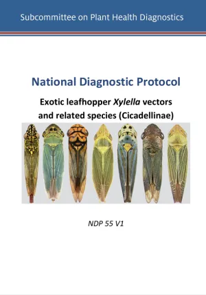 Cover page of NDP 55 for Xylella leafhopper vectors